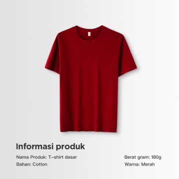 Kaos Cotton Combed 30s-Red
