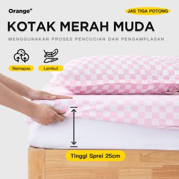 Sprei set Tinggi Sprei 25cm estetika Korea murah premium sarung bantal