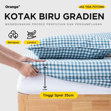 Sprei set Tinggi Sprei 25cm estetika Korea murah premium sarung bantal