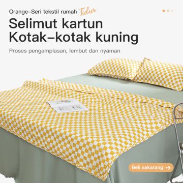 Selimut tipis kartun Korea bisa dicuci dengan mesin