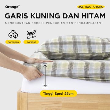 Sprei Set Tinggi Sprei 25cm bedsheet aesthetic kamar perlengkapan