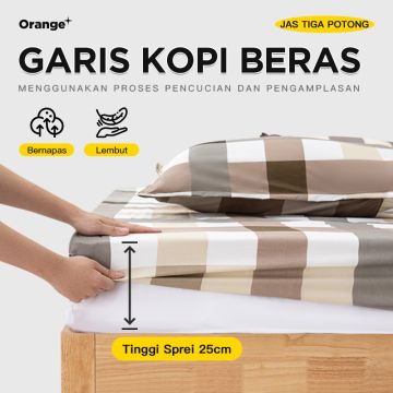 Sprei Set Tinggi Sprei 25cm bedsheet aesthetic kamar perlengkapan