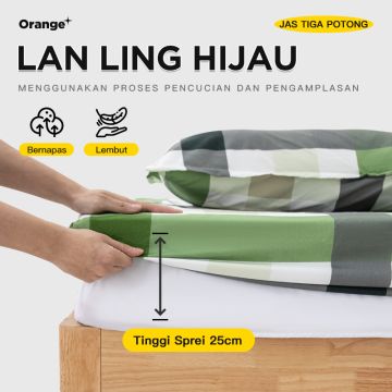 Sprei Set Tinggi Sprei 25cm bedsheet aesthetic kamar perlengkapan